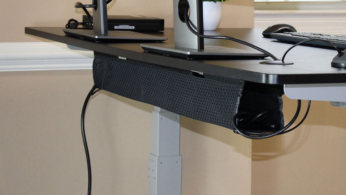 Standing Desk Cable Management | Mesh Cable Manager | Uprite Ergo